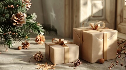 Christmas background, product packaging