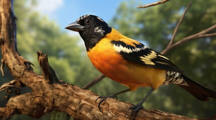black-headed grosbeak (Pheucticus melanocephalus) .