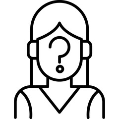 Anonymous Woman Icon