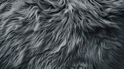 Smooth and luxurious gray fur texture background, exuding elegance and sophistication