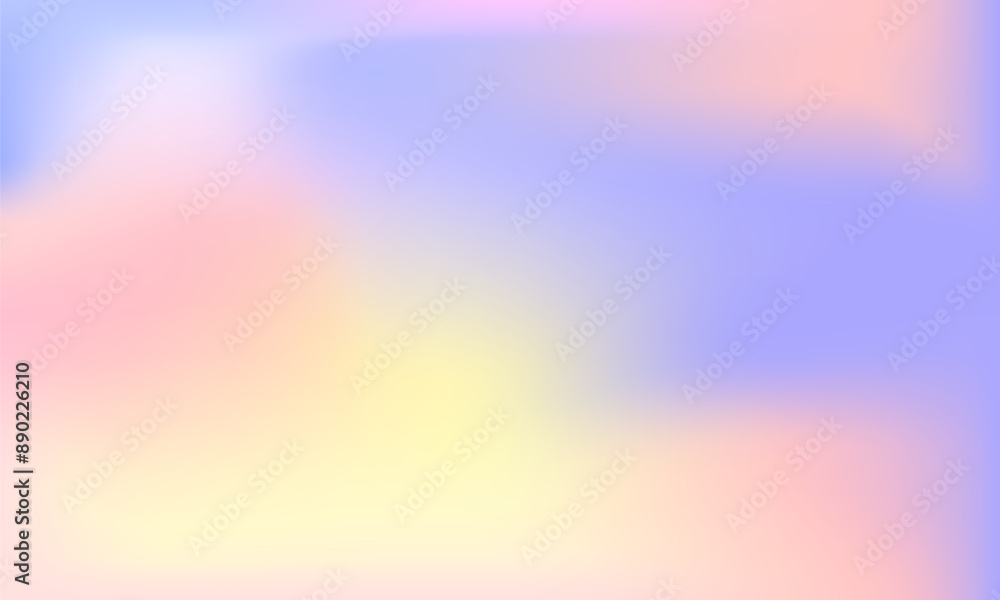 Poster color gradient abstract background. blue, pink and yellow gradation vector texture. pastel color blu