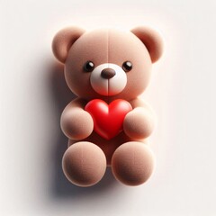 Obraz premium Bear with Heart