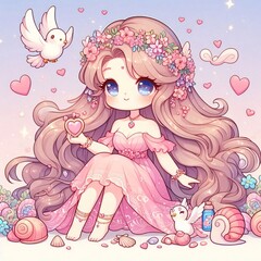 Cute Cartoon Aphrodite