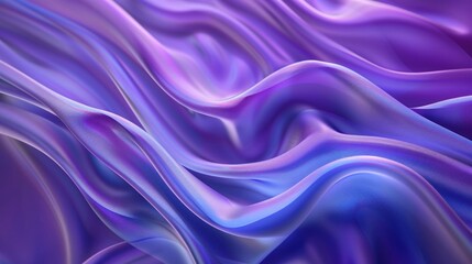 Obraz premium Abstract Purple and Blue Fabric Waves