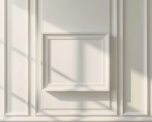 Fototapeta premium Modern Picture Frame. Passepartout Design with Classic Metal Frame. Abstract Background for Copy Space