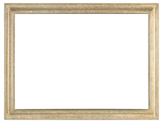 Light simple wooden picture frame in PNG format on a transparent background.