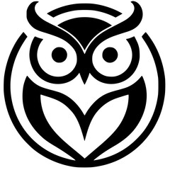 Beautiful owl silhouette