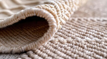 Minimalist interior design, closeup on the texture and simplicity of a monochromatic decor