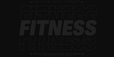 Sport text effect, editable stylish and gym text style