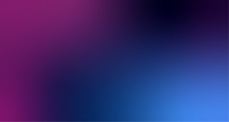 Trendy pink purple blue cyan black header gradient template in vibrant colours. Beautiful blurry bright vector wallpaper. Colorful widescreen 16:9 gradient background for social media website banner.