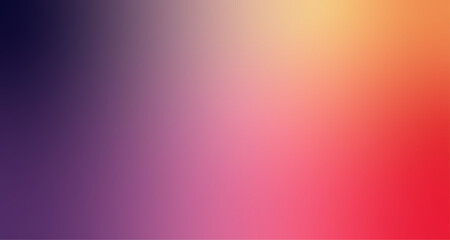 Trendy pink purple yellow black red header gradient template in vibrant colours. Beautiful blurry bright vector wallpaper. Colorful widescreen 16:9 gradient background for social media website banner.