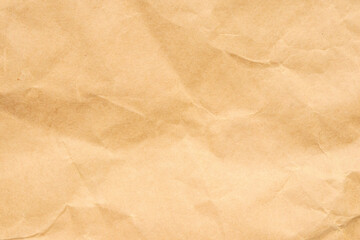 Abstract crumpled and creased recycle brown paper texture background