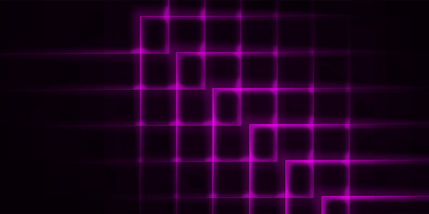 abstract purple laser light lines on the dark polygonal texture wall background