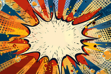 Fototapeta premium Comic Book Explosion