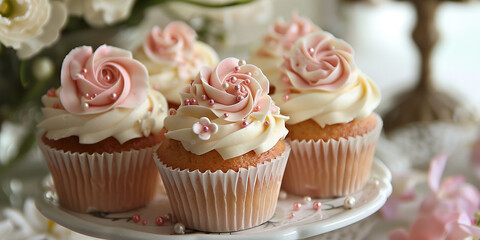 beautiful, delicious cupcakes made for the wedding