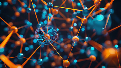 3d render of molecule