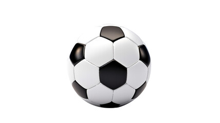 Fototapeta premium Realistic soccer ball isolated on a transparent background, png 