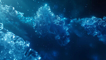 underwater scene with bubbles