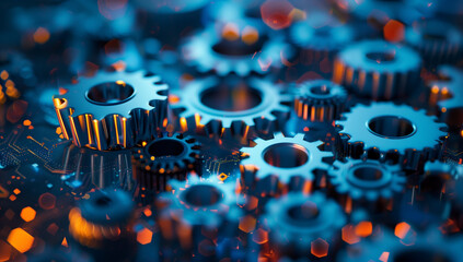 background with gears