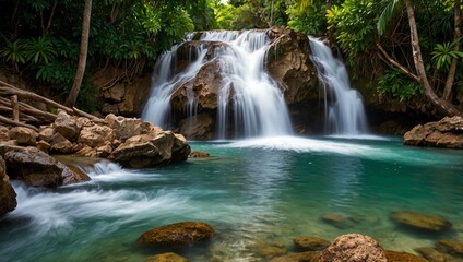 Fototapeta premium waterfall in the forest