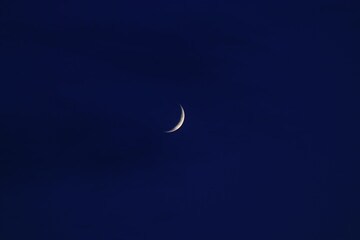 night sky with moon