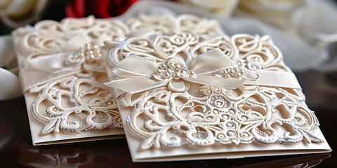 wedding invitation in a beautiful and unusual design