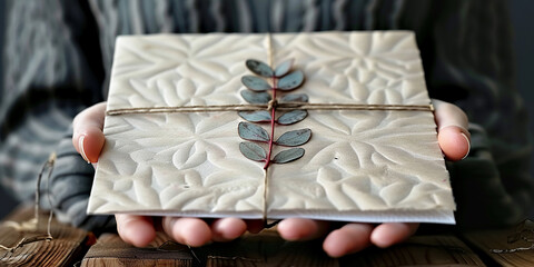 wedding invitation in a beautiful and unusual design