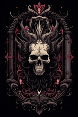 Vivid Skull Art Symbolizing Spirit, Religion, and Dark Interpretations in Tarot Card Readings for Deep Spiritual and Occult Insights