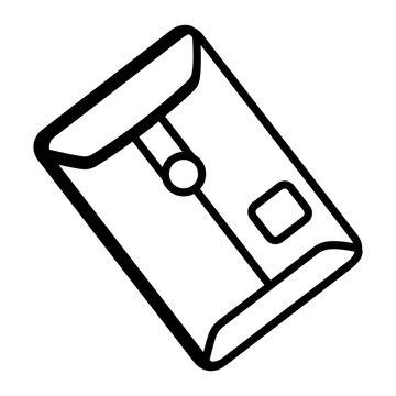 Interoffice mail icon in line style 