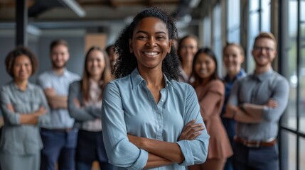 Obraz premium The confident team leader