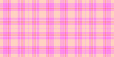 Modern texture textile check, goose pattern fabric background. Paisley plaid vector seamless tartan in pink and light colors.
