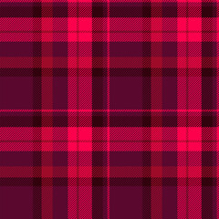 Vivid vector textile tartan, day fabric plaid pattern. Cultural texture seamless background check in pink and bright colors.
