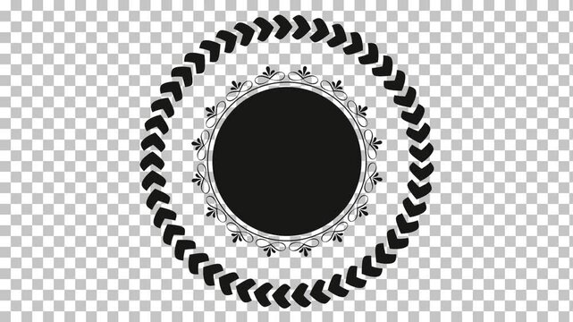 Decorative Frame on transparent background
