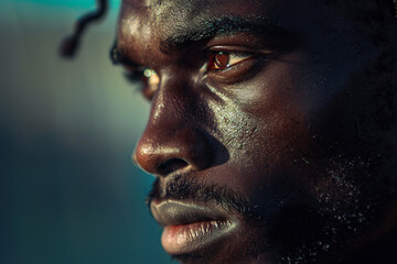 Obraz premium Dynamic expressive Generative AI picture american football soccer rugby sports competition match