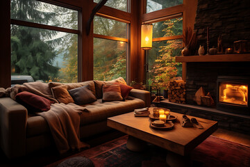 Fototapeta premium Cozy living room
