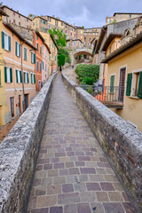 Aqueduct in old town of Perugia, Umbria