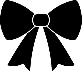 Vector Bow Illustration, Black Bow SVG, Coquette Bow