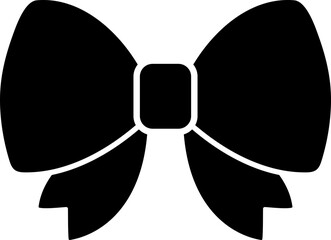 Vector Bow Illustration, Black Bow SVG