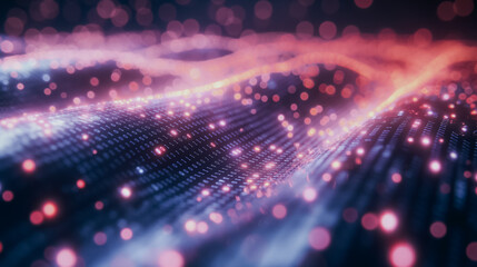 Glowing holographic elements in a professional touchscreen design, abstract tech wallpaper, perfect for background.