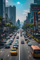 Fototapeta premium City Street Traffic