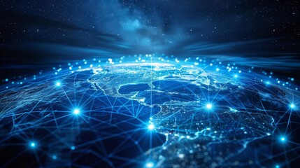 Obraz premium Global Network Connection