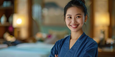 Woman in Scrub Suit Standing