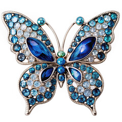 Fototapeta premium Luxury butterfly brooch - a symbol of freedom and beauty