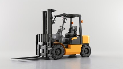 Yellow Warehouse Forklift