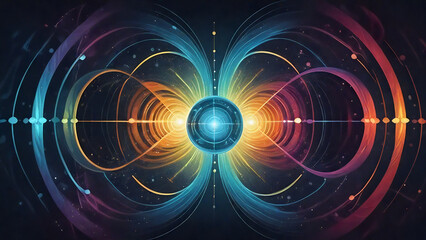 Obraz premium Background image for a science fiction themed poster