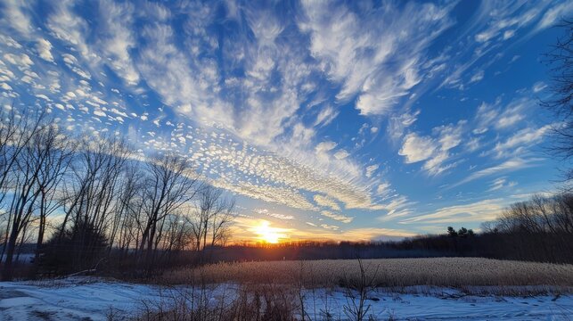 God s creation showcased in the lovely afternoon sky