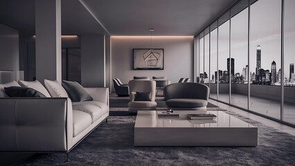 Contemporary stylish living room