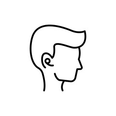 Wireless earbuds outline icons, minimalist vector illustration ,simple transparent graphic element .Isolated on white background