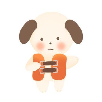 recommend clip art: cute dog life jacket clipart
