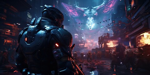 A Futuristic City Under Siege
